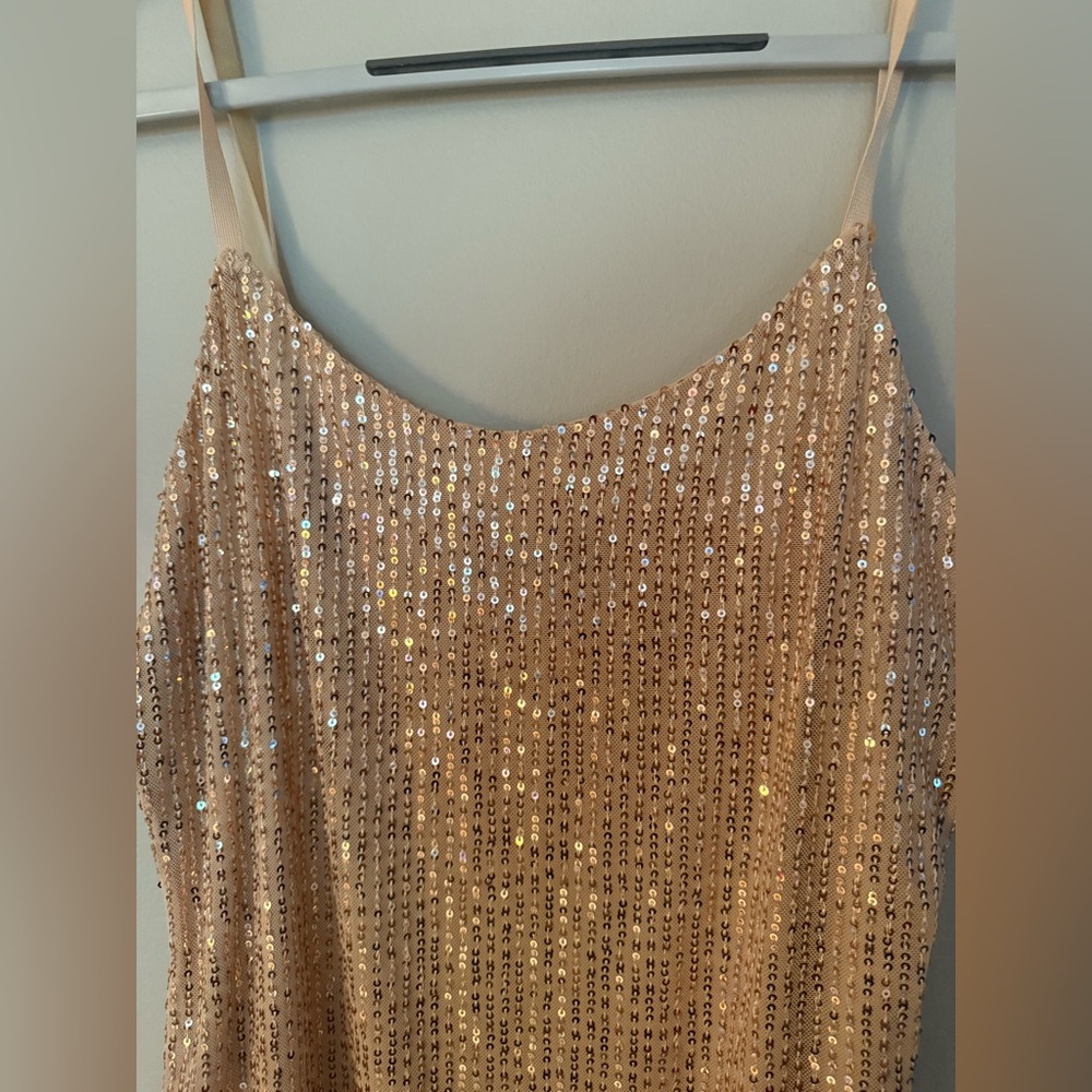 Gold Sequined Shein Dress - Picture 2 of 6